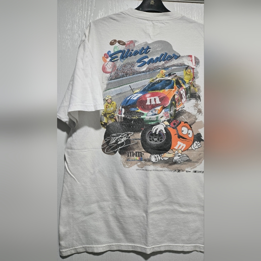 Chase Authentics White M&M's Racing Tee Size Medium - Picture 3 of 7